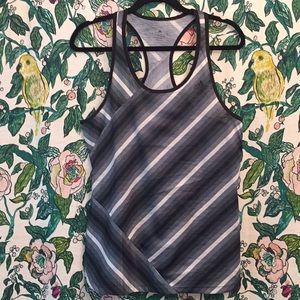 Adidas Climalite Striped Racerback Tank Top